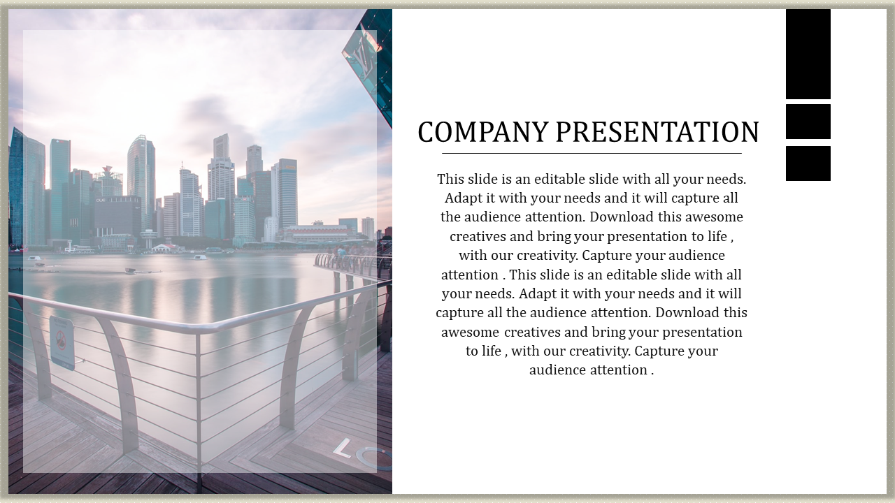 Company Presentation PowerPoint for Corporate Solutions