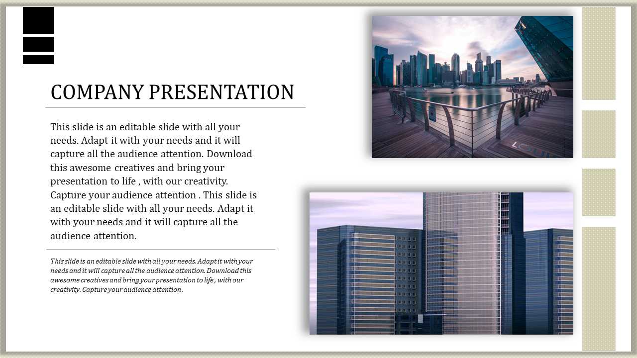 Company Presentation PowerPoint for Business Solutions