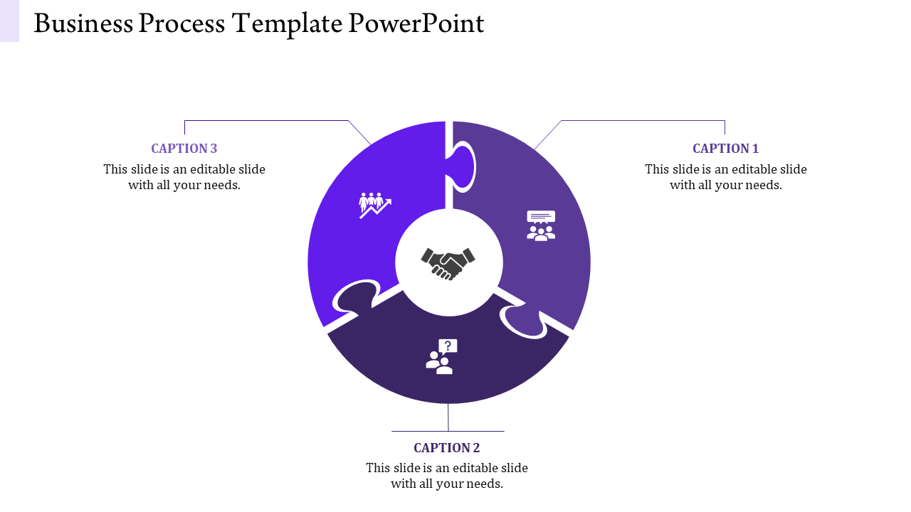 Business Process Template PowerPoint for Workflows Progress