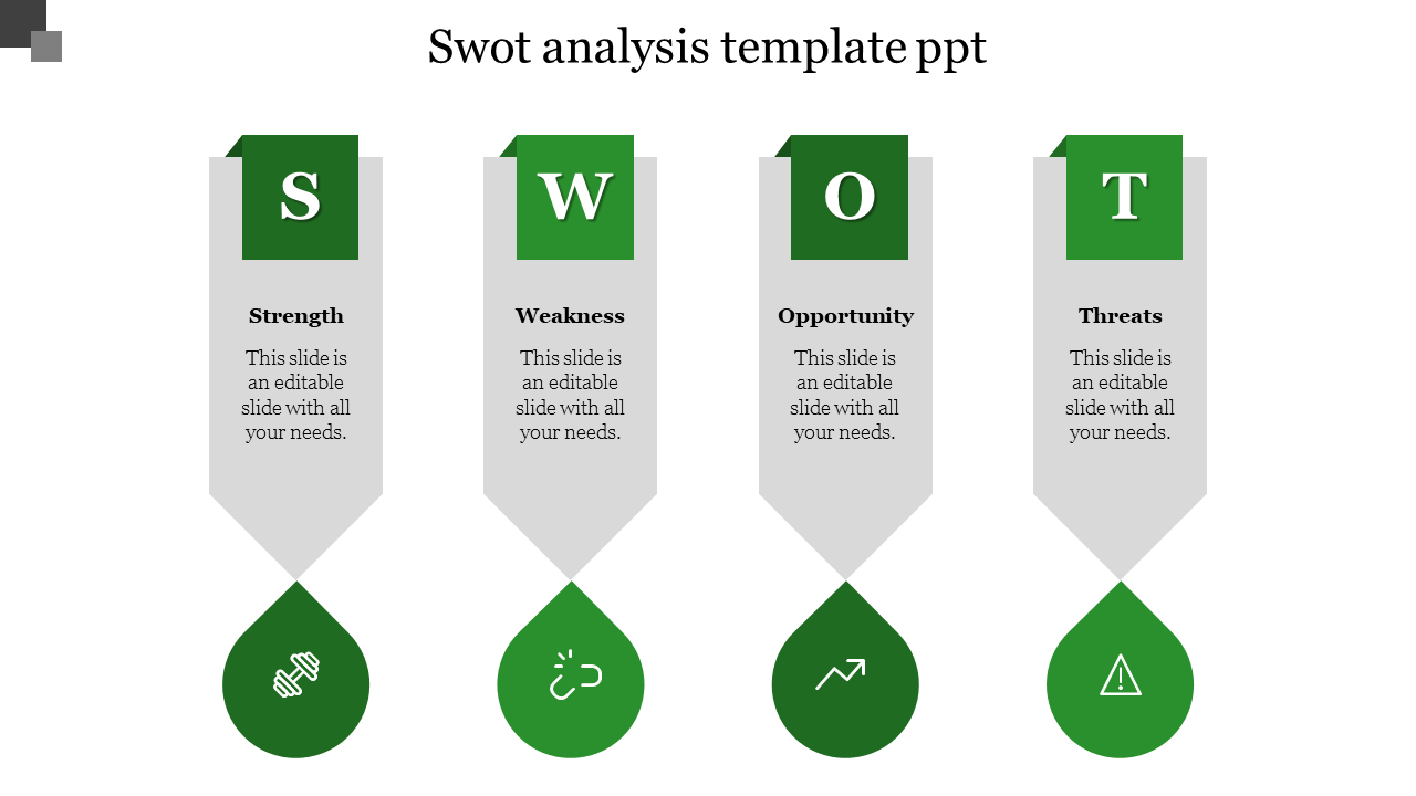 Innovative SWOT Analysis Template PPT Slides Presentation