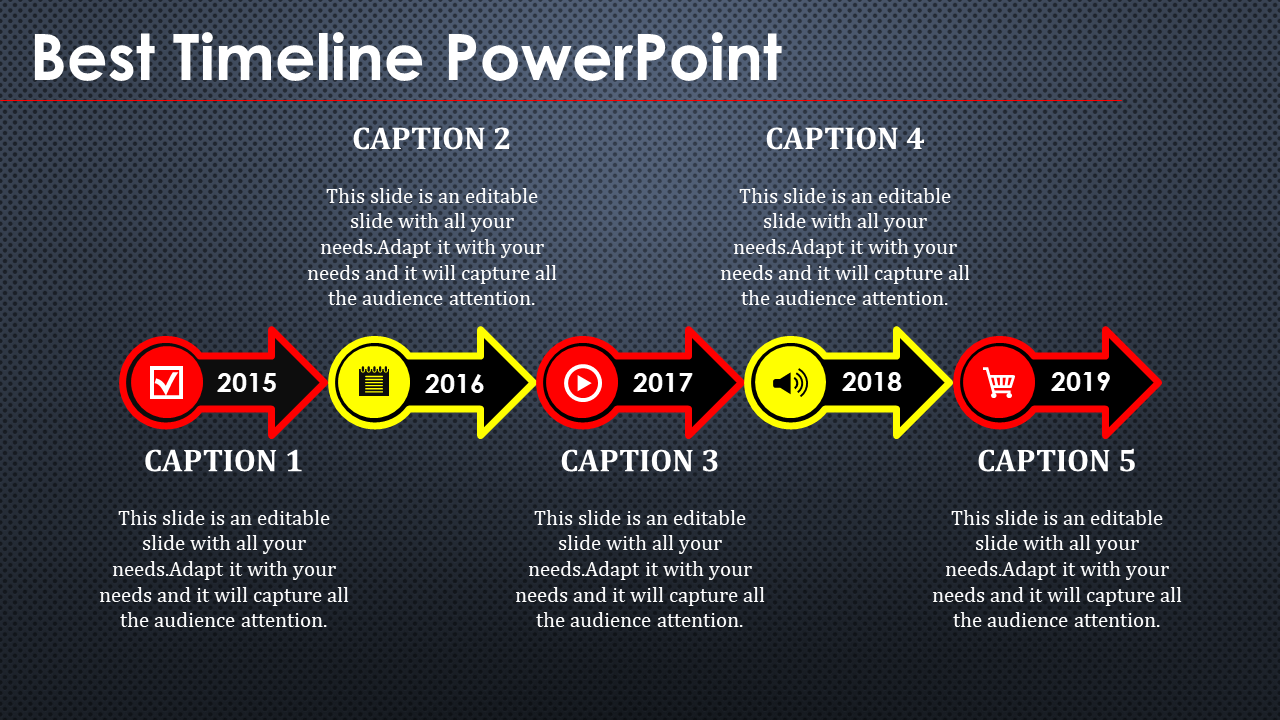 Top notch Timeline PPT and Google Slides Themes