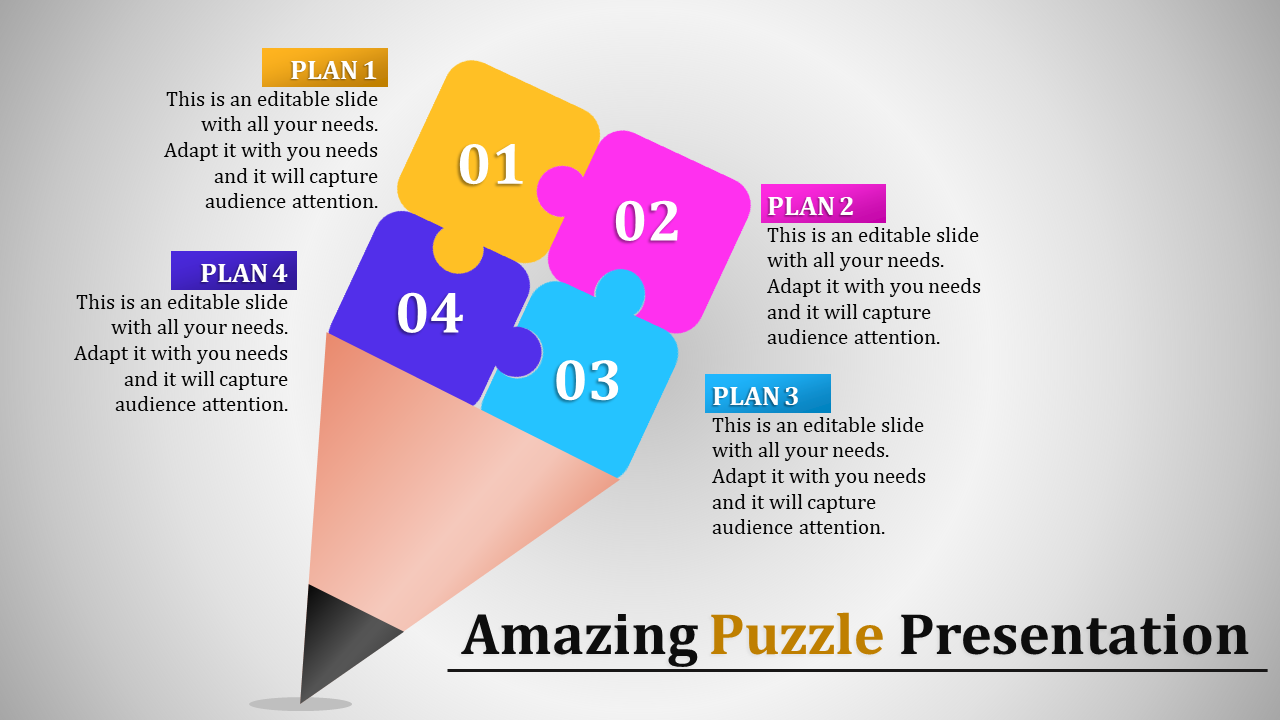 Make Use Of Our Puzzle PPT Template For Presentation