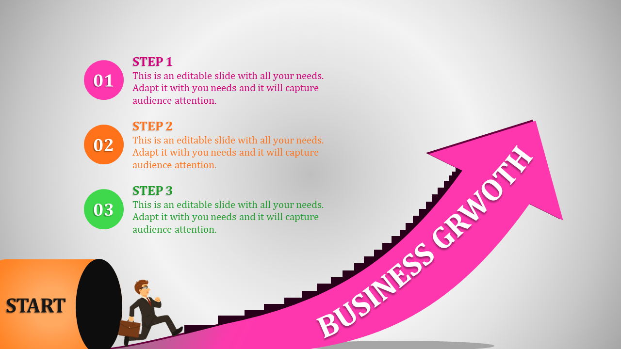 Business Growth Presentation Template for Corporate Success