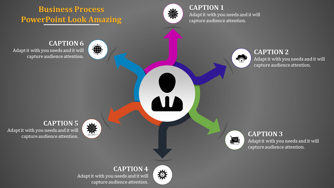 Creative Business Process PowerPoint for Workflow Management