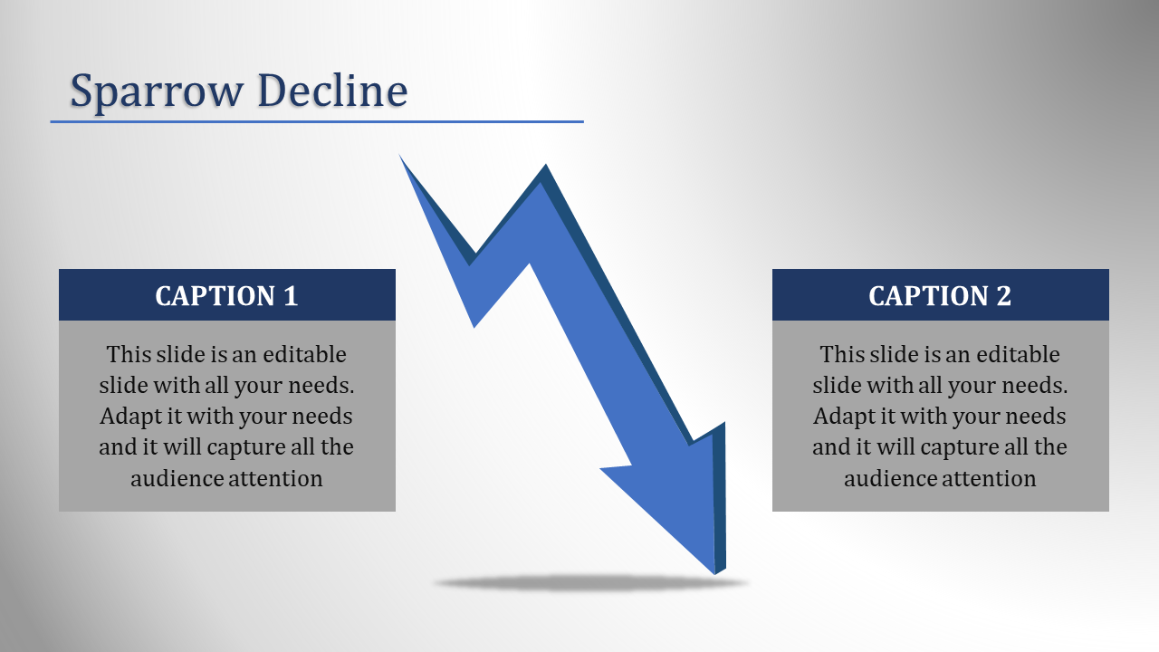 Inspire everyone with Decline Slide Themes Presentation