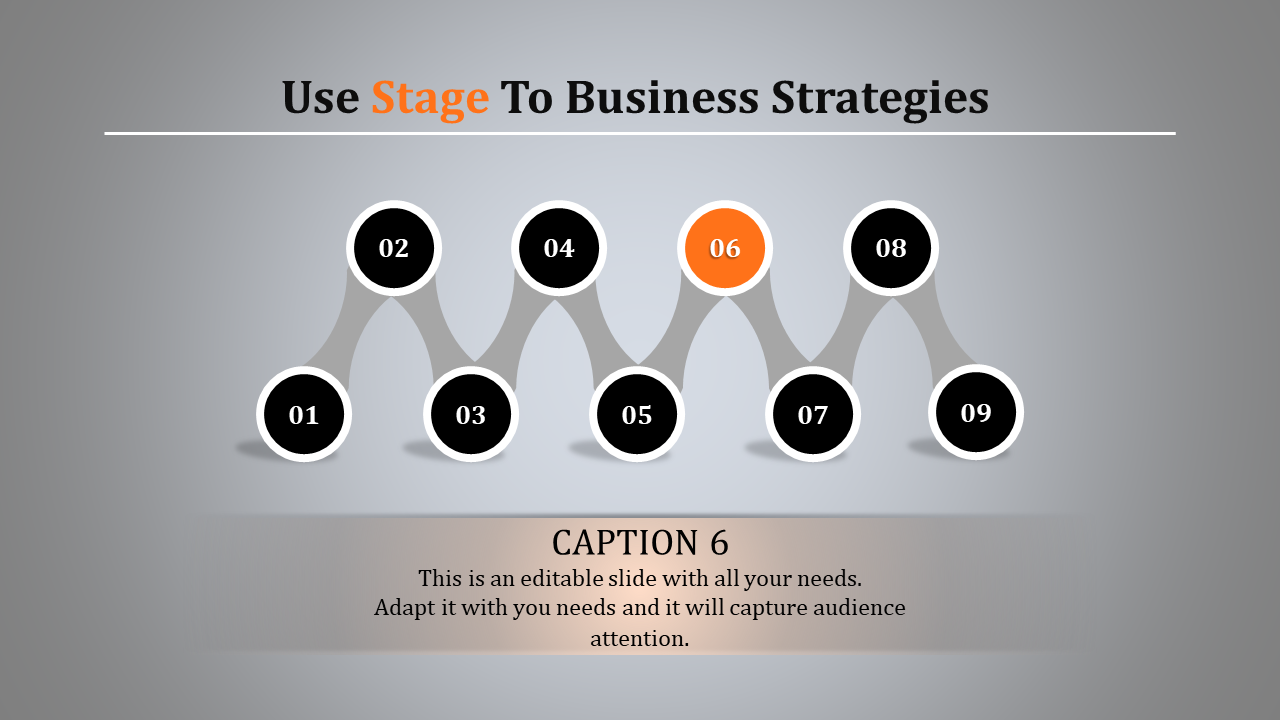 Easy To Edit This Stage PowerPoint Template