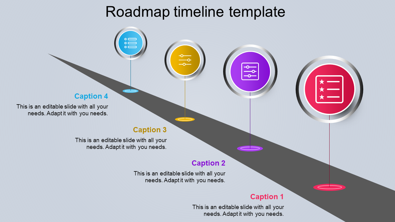 free powerpoint template roadmap
