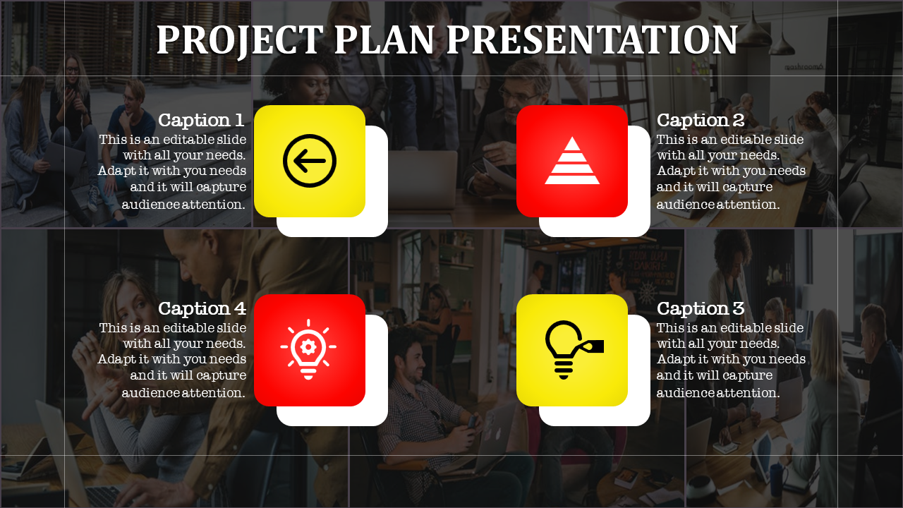 Stunning PowerPoint Project Plan Template and Google Slides