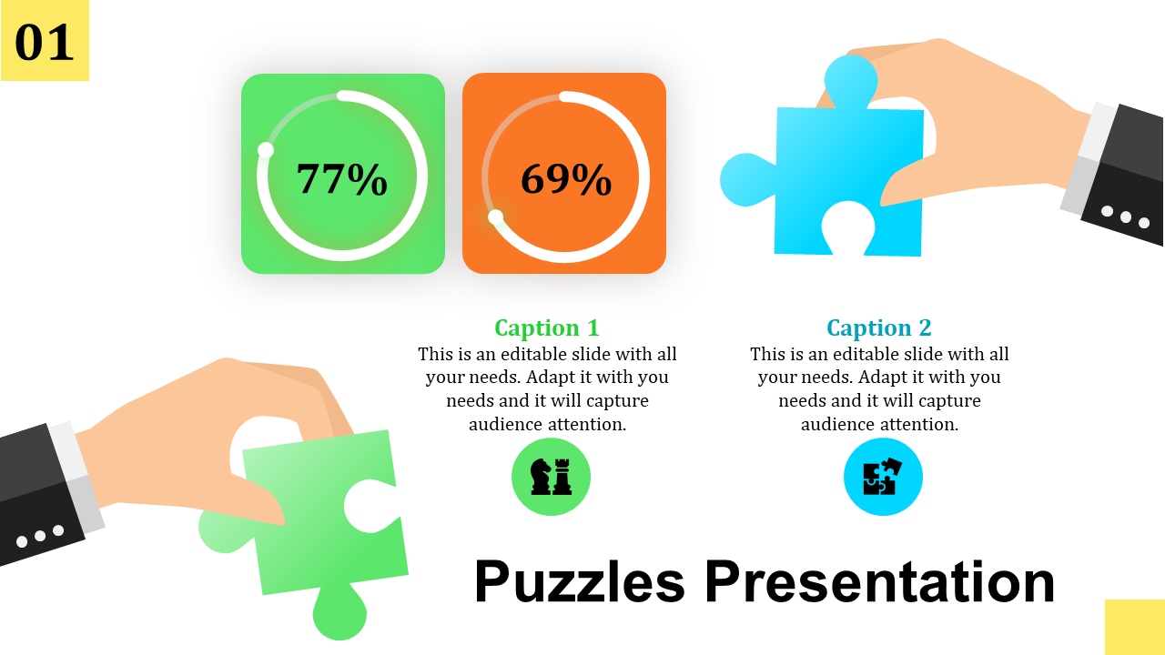 PowerPoint Puzzle Template for Business Strategy Visuals