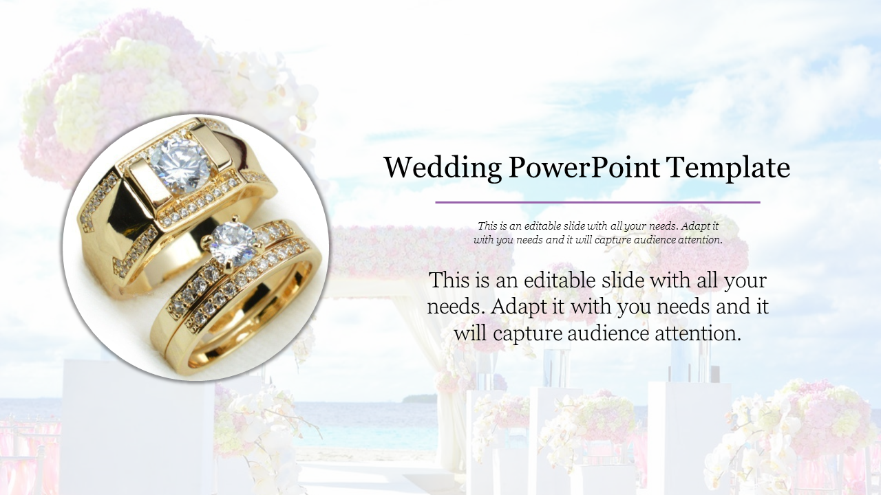 Best Wedding PowerPoint template celebration	