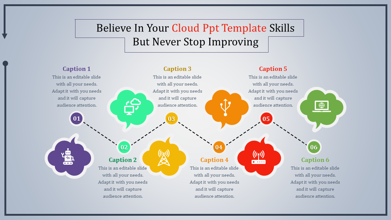 Impress your Audience with Cloud PPT and Google Slides Template 