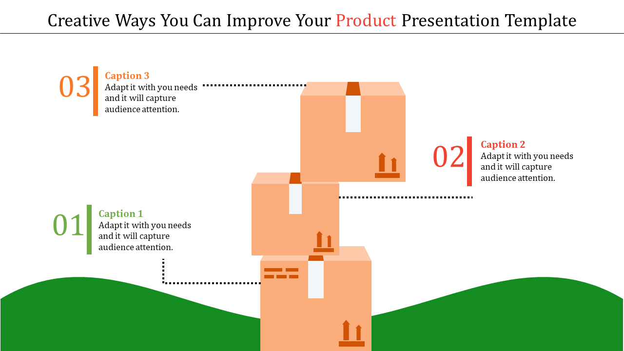 Customized Product Presentation Template Slide Designs