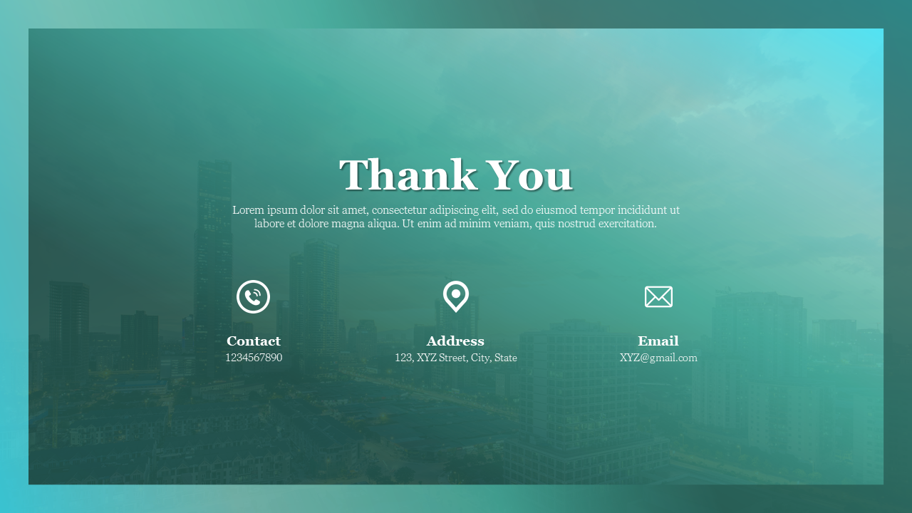 Customized Thank You PowerPoint And Google Slides Themes