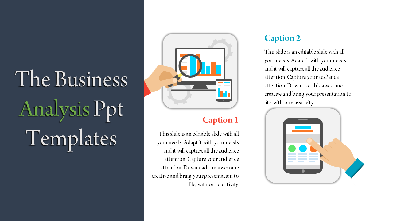 Download Analysis PPT Templates Slide Design-Two Node