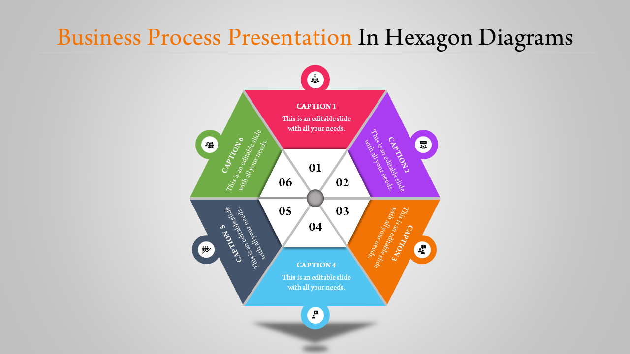 Multicolored Business Process PPT for Operational Efficiency