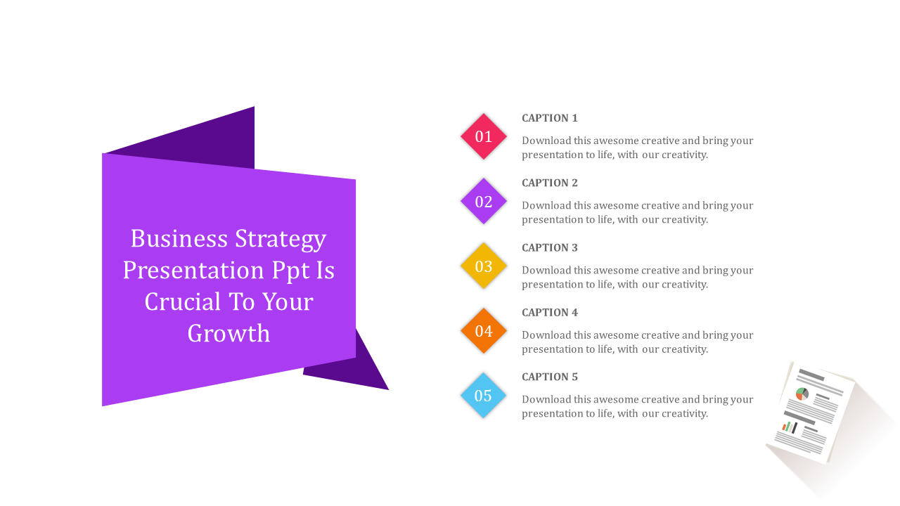 Ready To Use Business Strategy PPT Presentation  Design