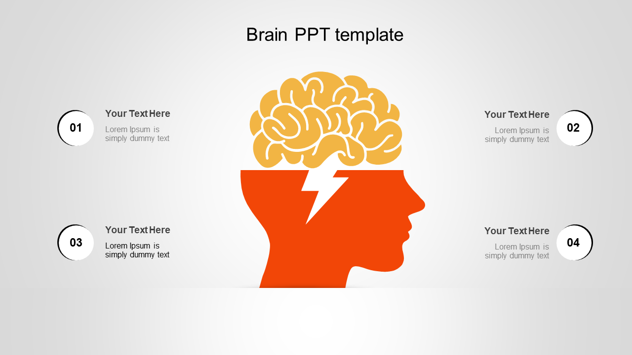 Creative Brain PPT Template and Google Slides Themes