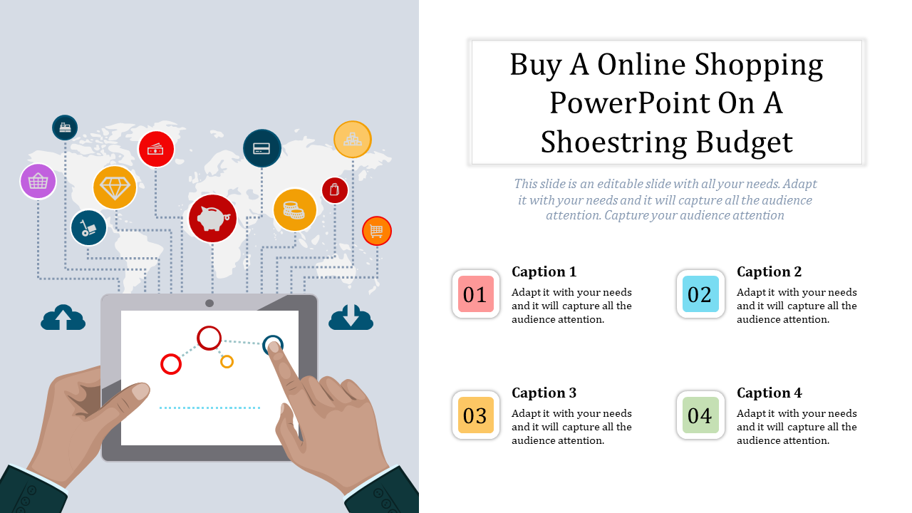 Buy Highest Quality Predesigned Online Shopping PPT 