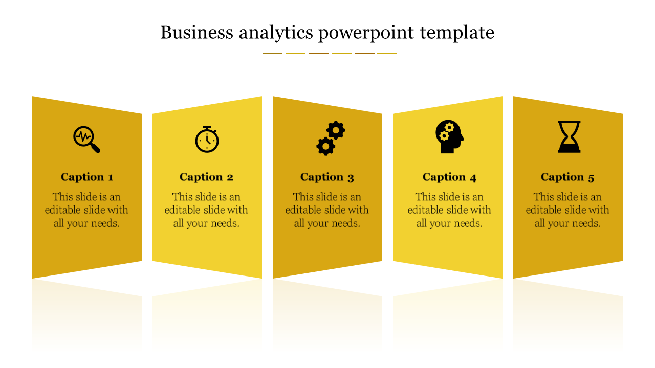 Effective Business Analytics PowerPoint Template-Five Node