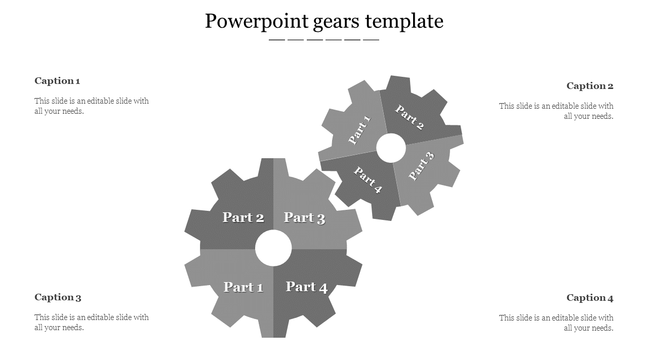 Effective PPT and Google Slides Gears Template 