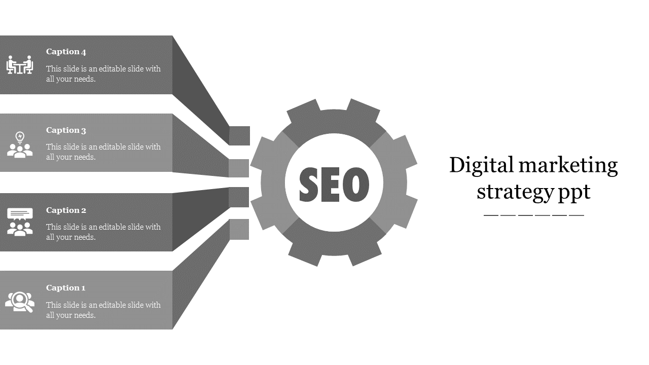 Modern Digital Marketing Strategy PPT and Google Slides