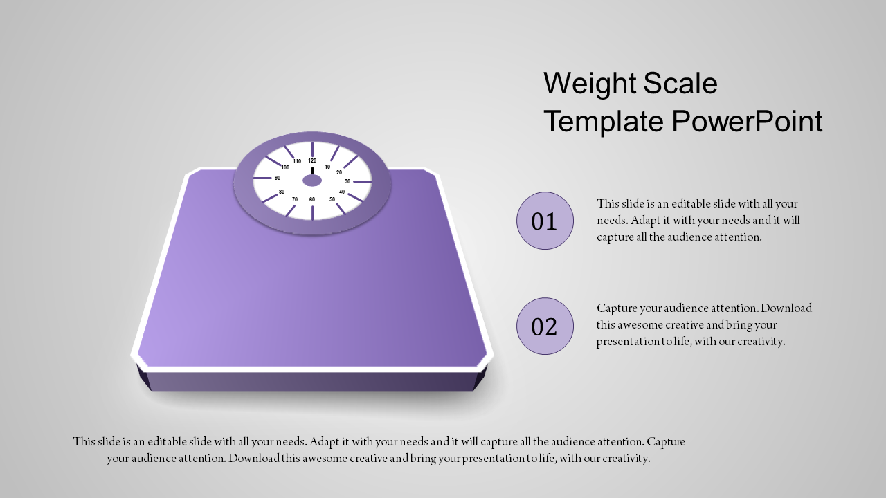 Accurate Scale Template PowerPoint for Business Assessments