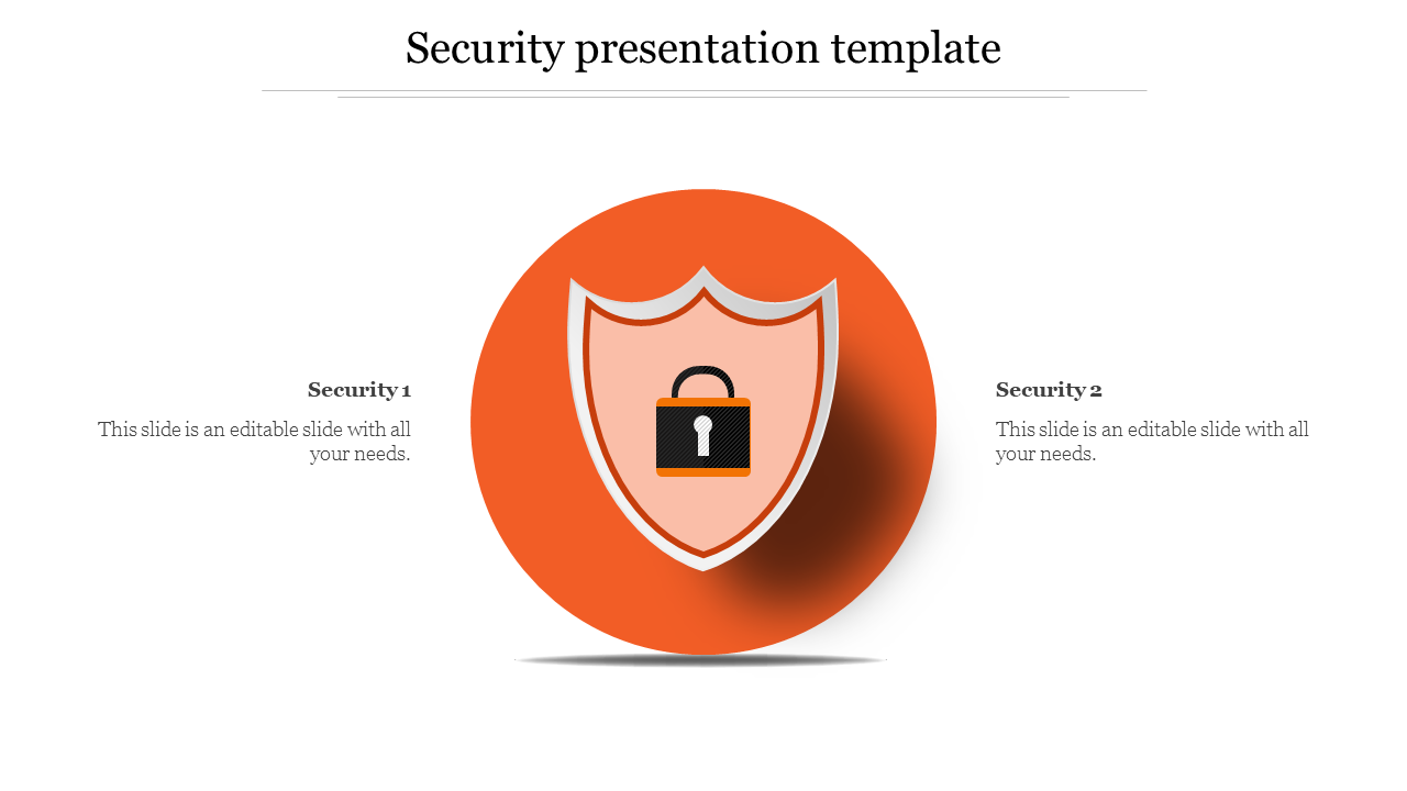 Visual Security Presentation Template for Risk Management