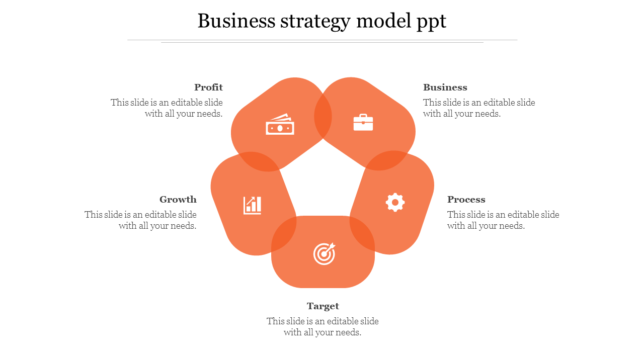 Buy Attractive Business Strategy Model PPT Presentation