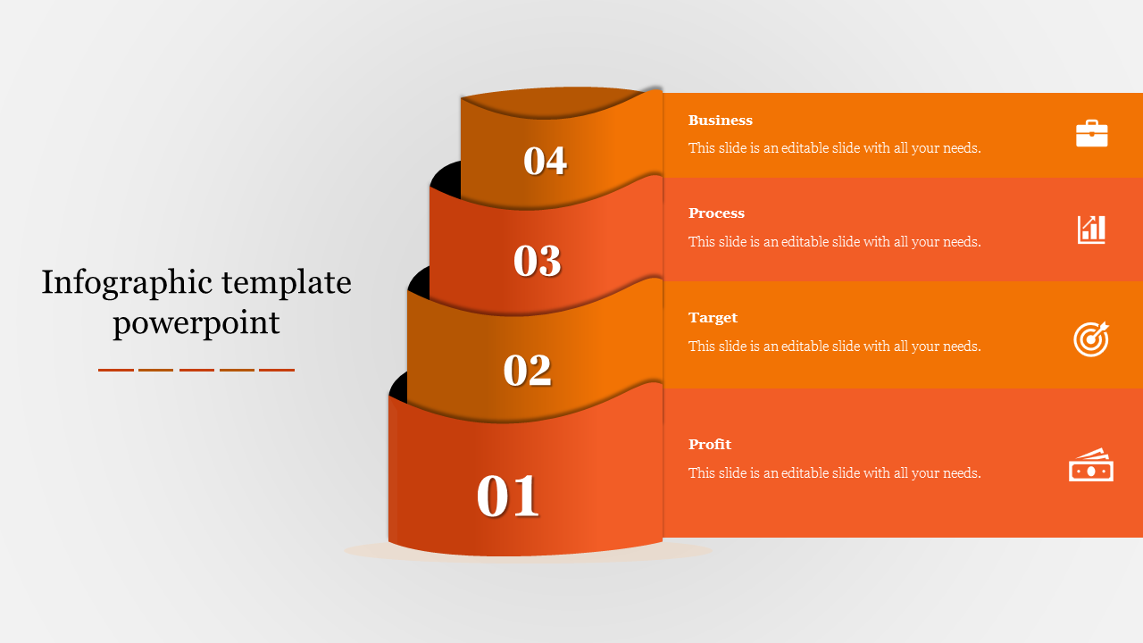 Creative Infographic PowerPoint Template for Visual Data