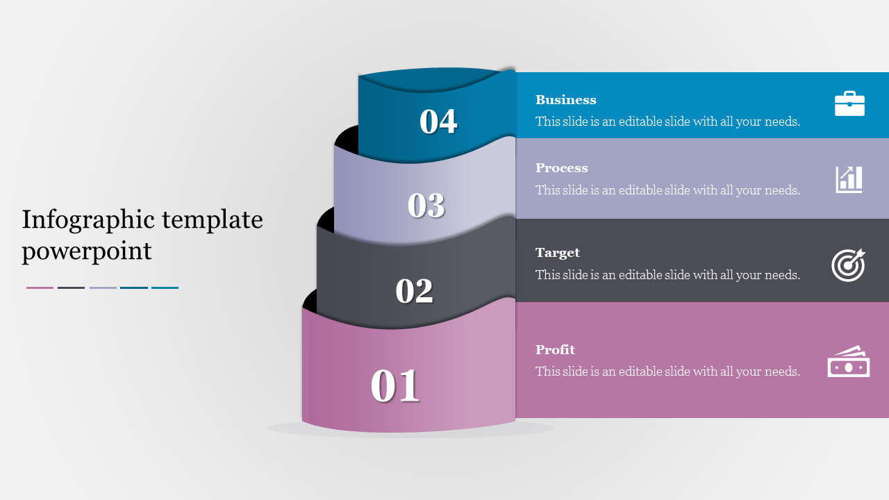 Infographic Template PowerPoint for Comprehensive Data