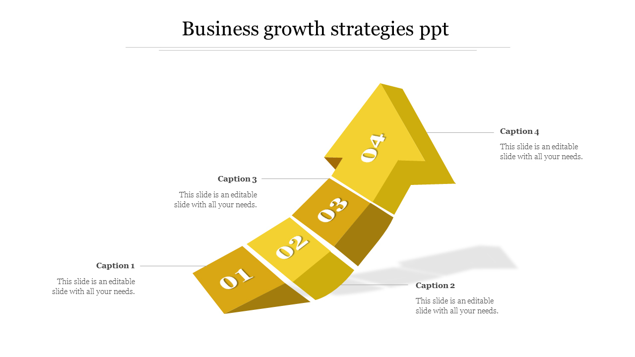 Business Growth Strategies PPT Template for Development