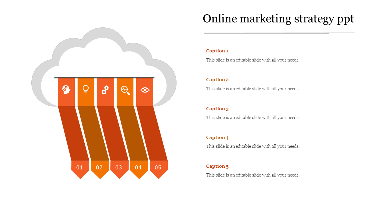 Online Marketing Strategy PPT Slides PowerPoint Presentation