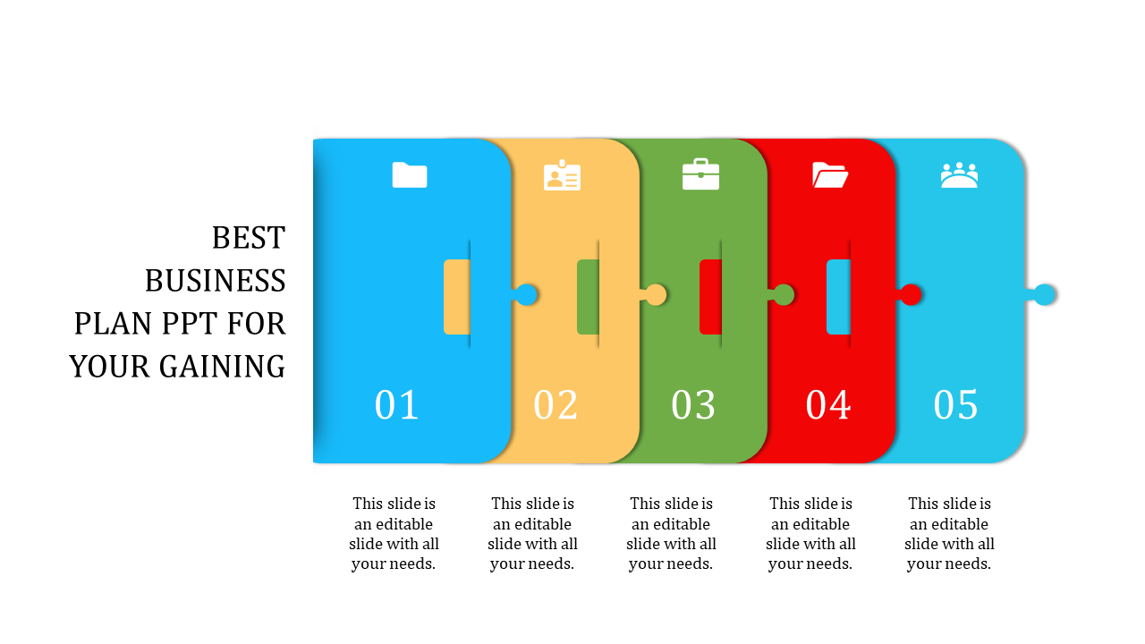 Multicolored Business Plan PPT Template for Presentations