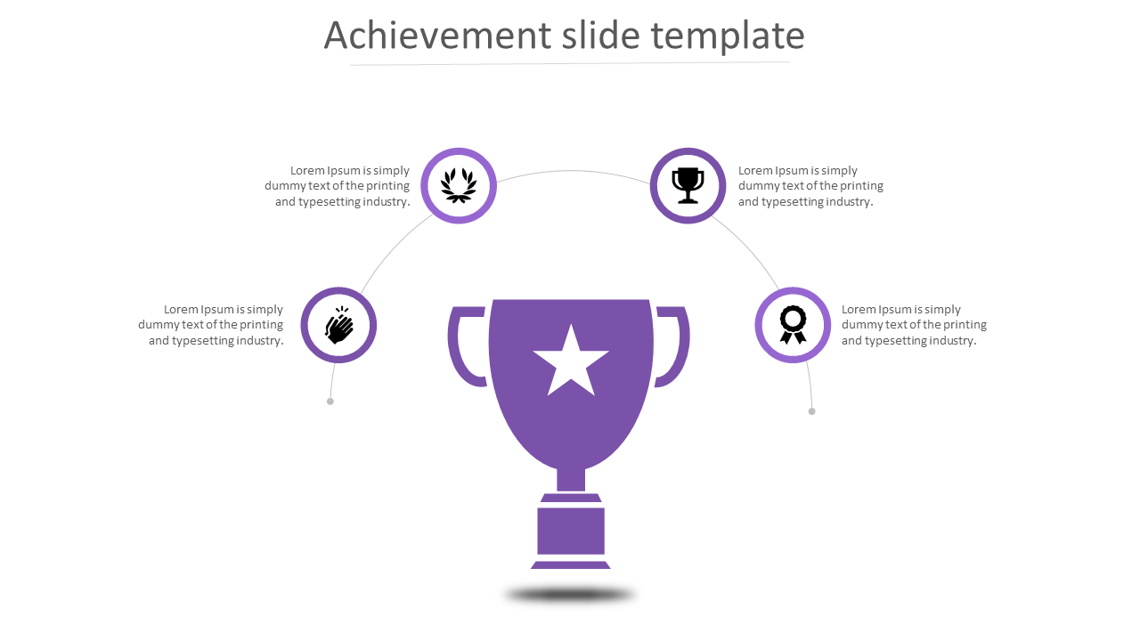 Achievement Slide Template for Celebrating Milestones