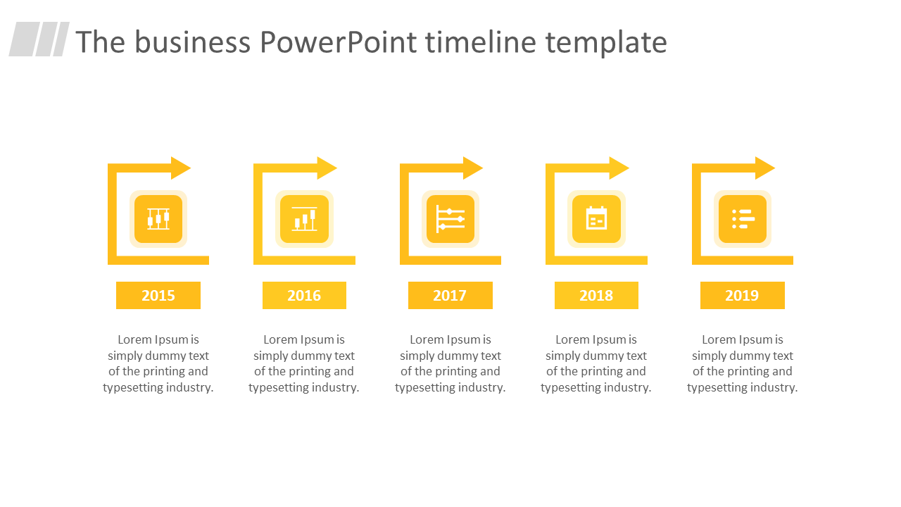 Excellent PowerPoint Timeline Template Presentation Slides