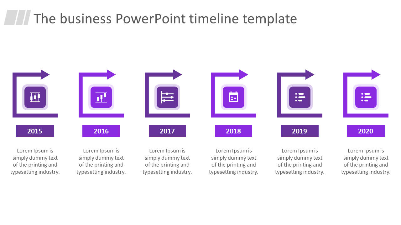 Detailed PowerPoint Timeline Template for Milestones