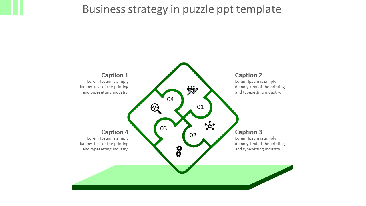 Download Four Puzzle PPT Templates and Google Slides Themes