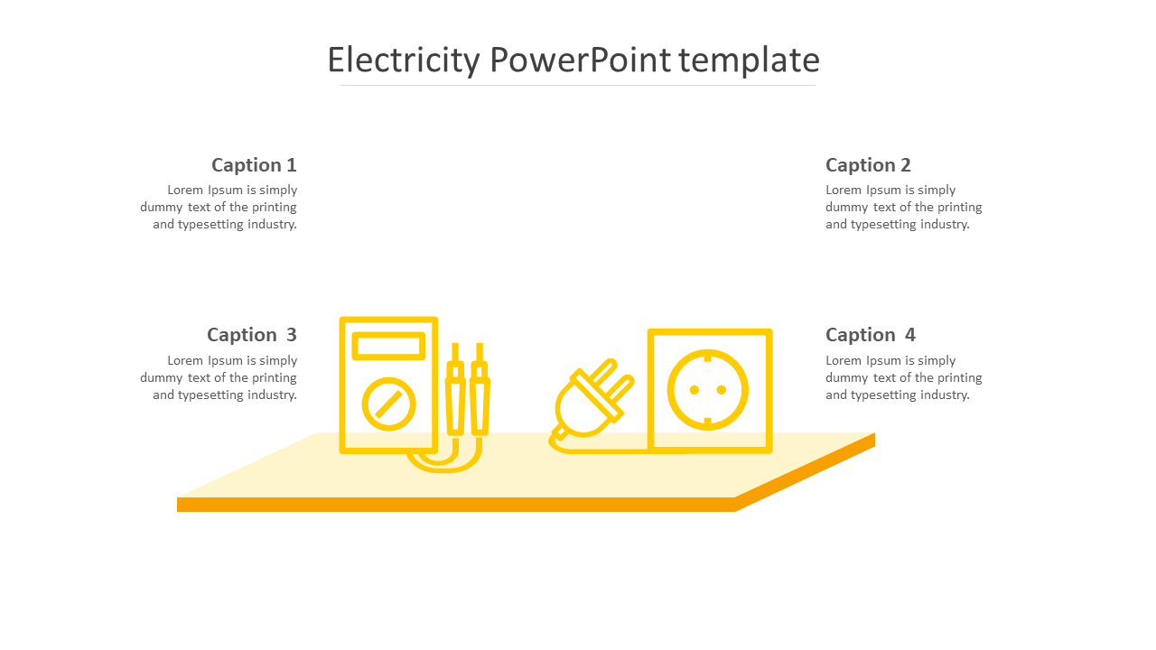 Our Effective Electricity PowerPoint Template Presentation