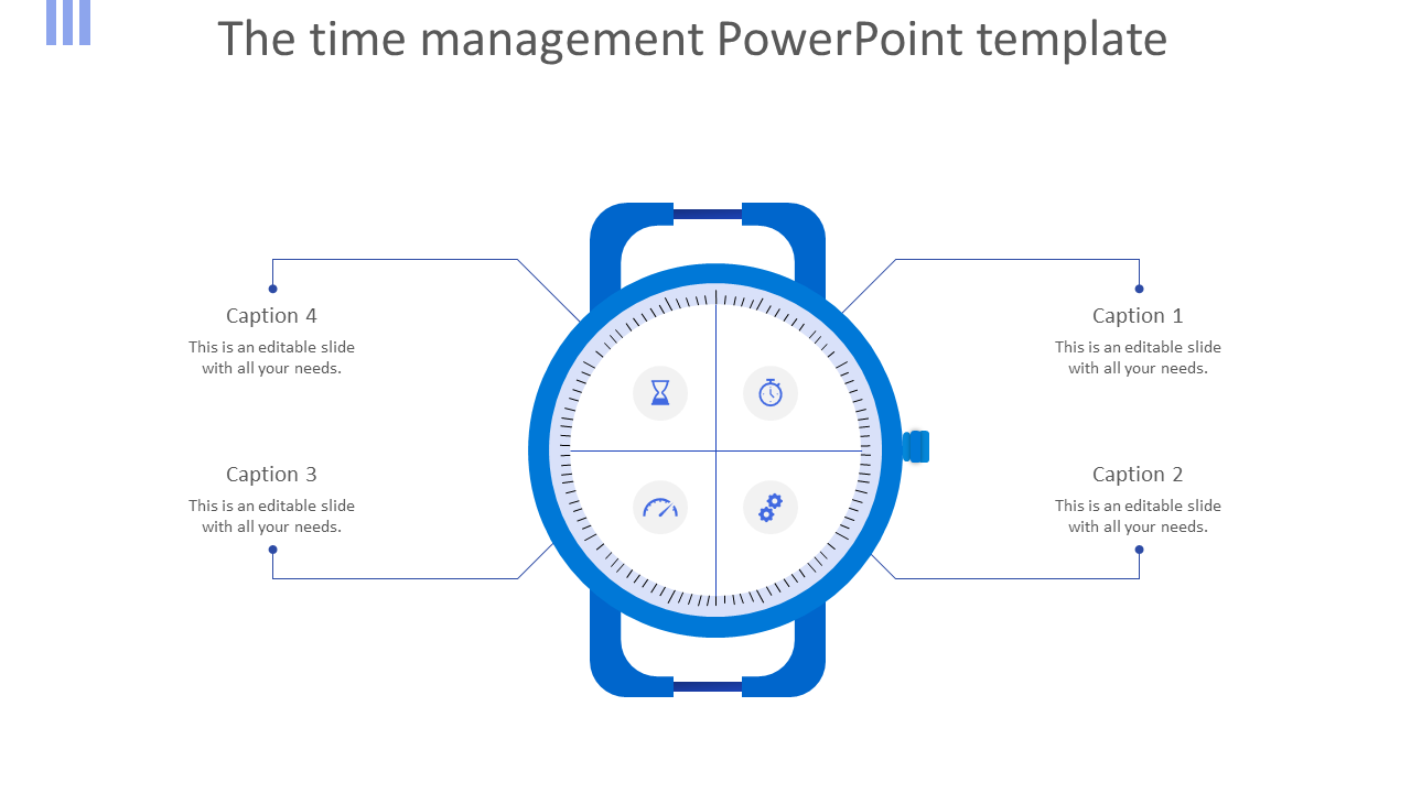 Sterling Time management PowerPoint template presentation