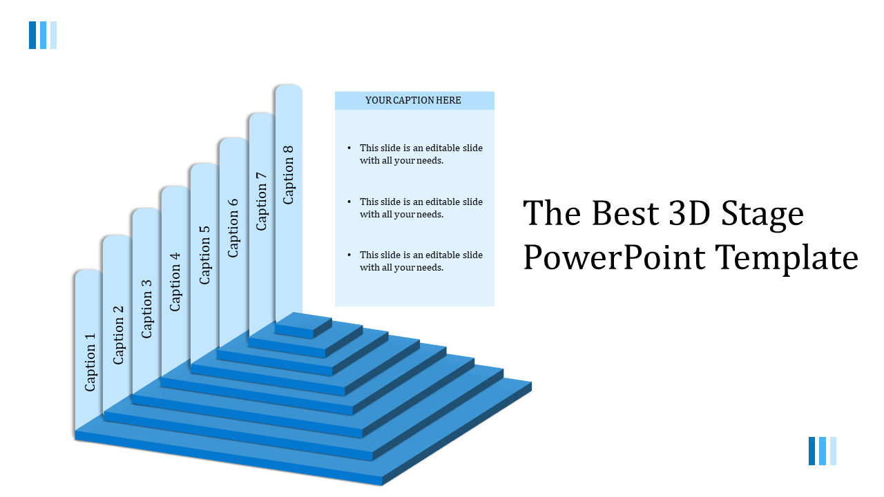 Pyramid Shape Stage PowerPoint Template and Google Slides