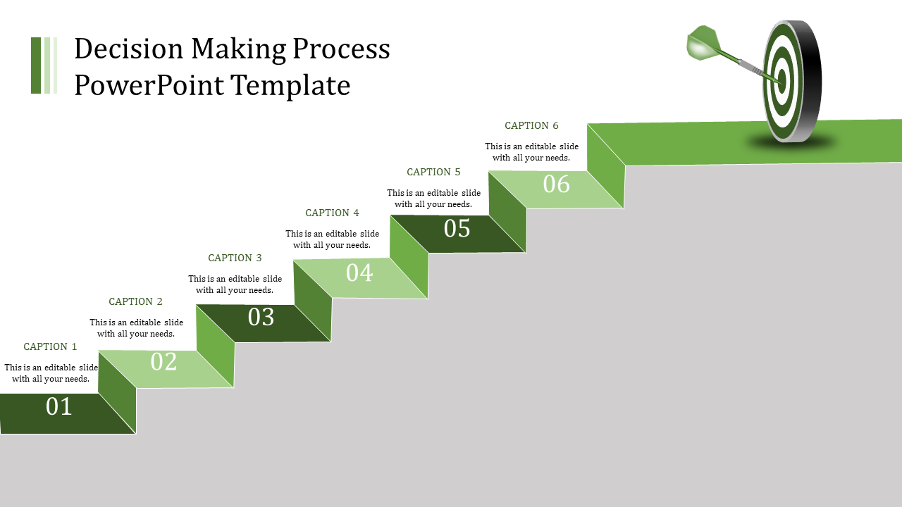 Six Noded Process PowerPoint Template for Presentation