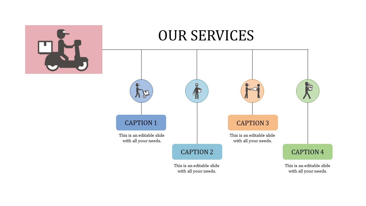 Creative PowerPoint Services Slide Template Design