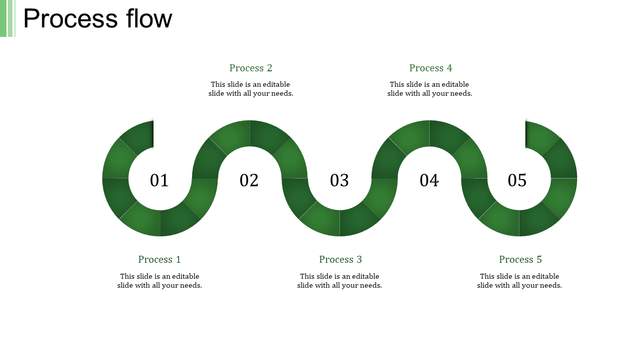 Our Predesigned Process Flow PPT Template Slide Design