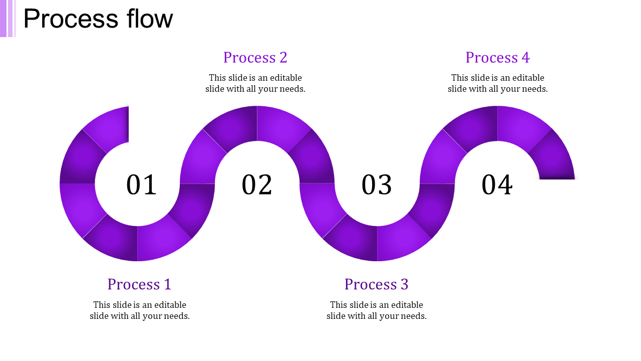 Elegant Process Flow PPT Template and Google Slides Themes