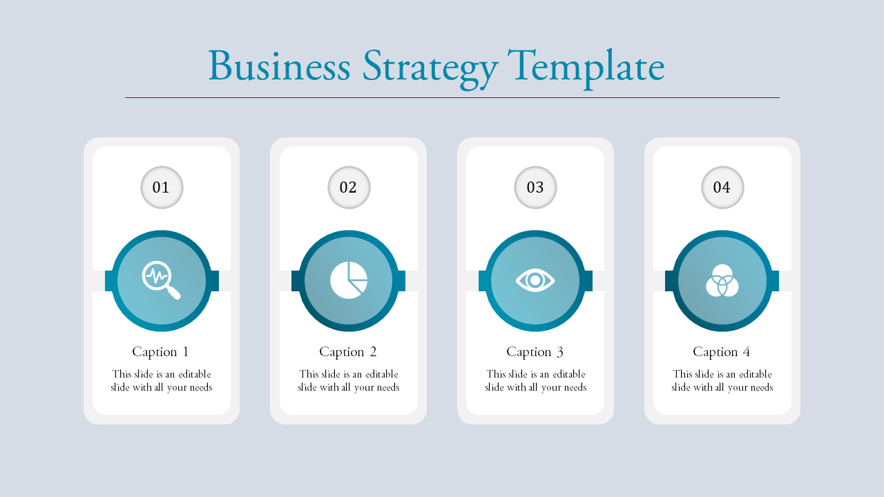 Elegant Business Strategy Template For Your Presentation