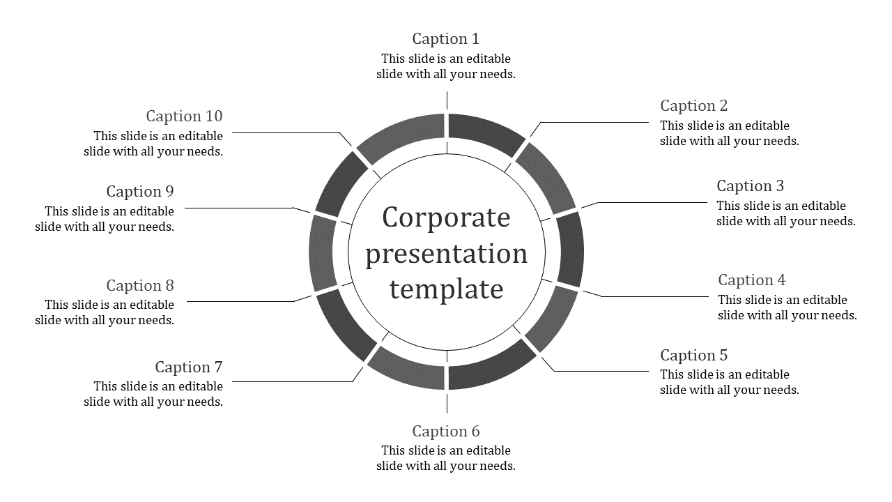 Sophisticated Corporate Presentation Template and Google Slides