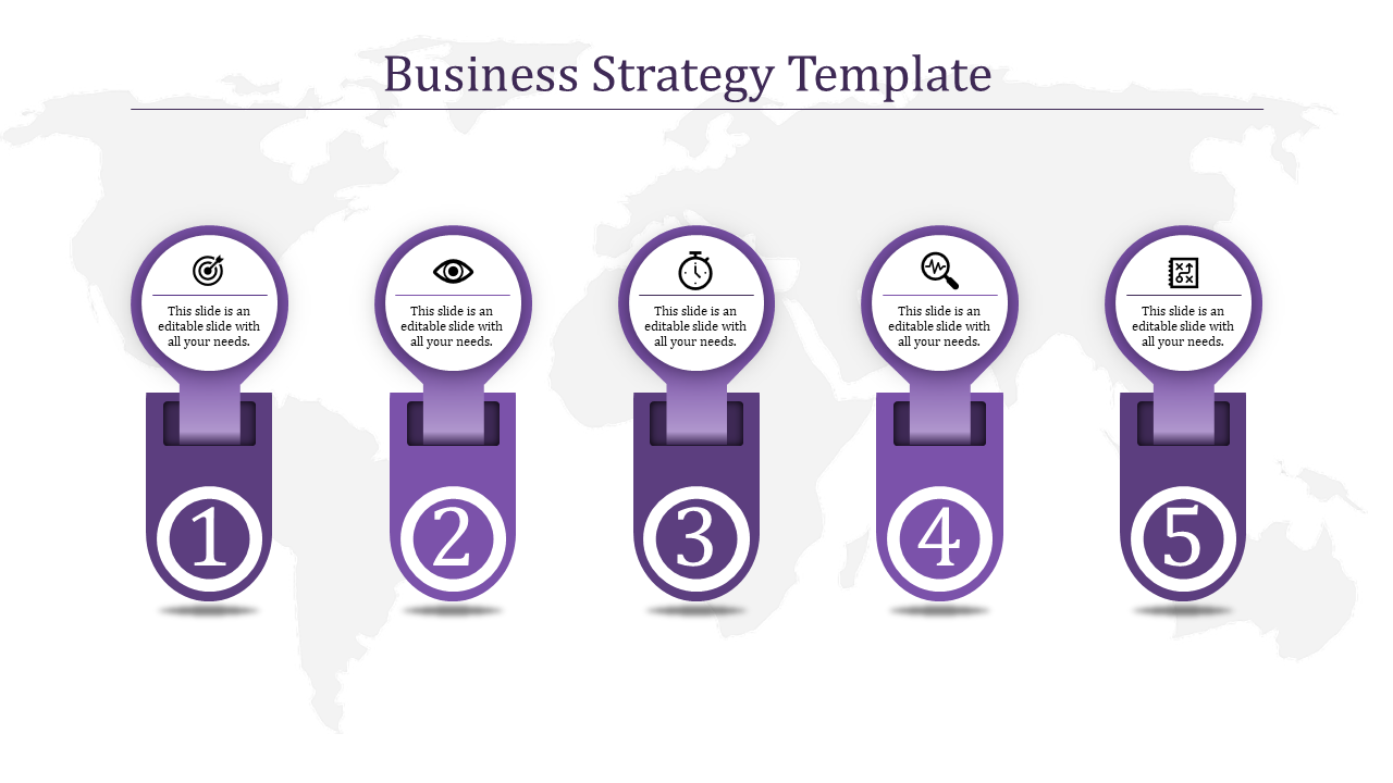 Amazing Business Strategy PPT Template for Planning