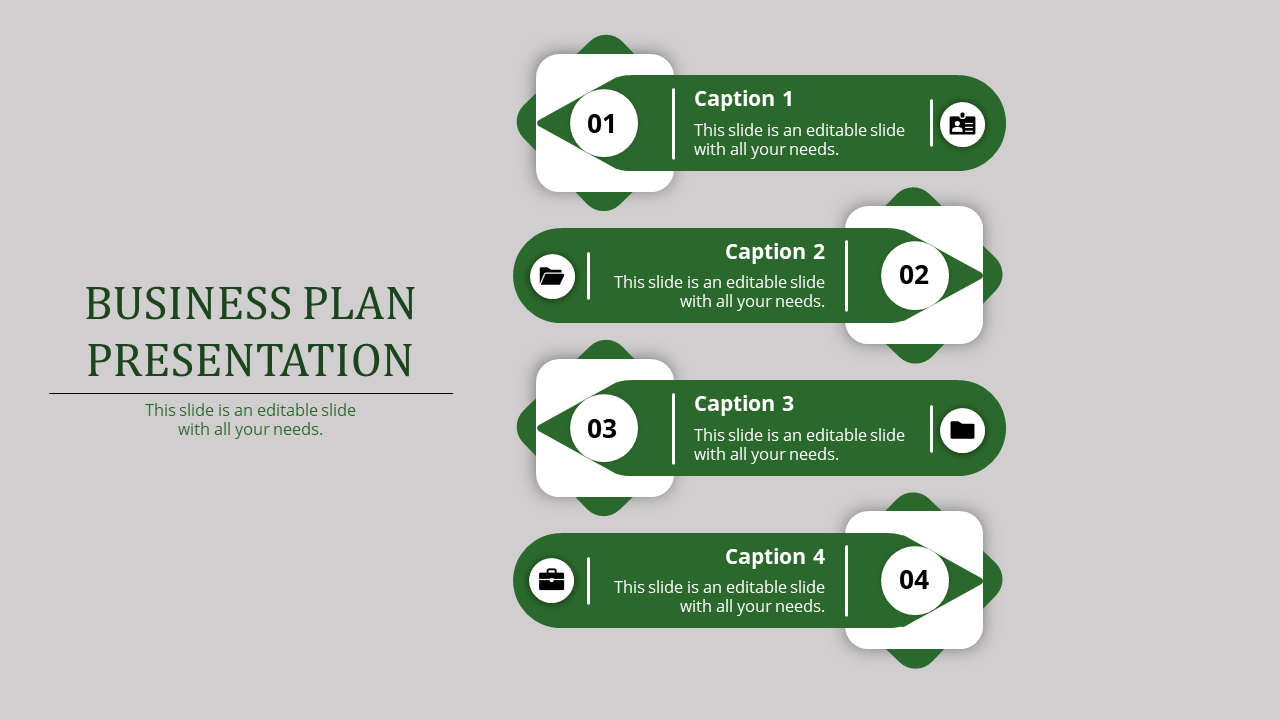 Awesome Business Plan Presentation Template Design