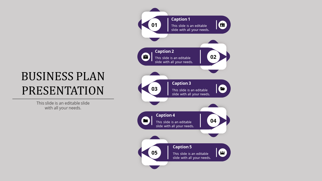 Best Business Plan Presentation Template-Five Node