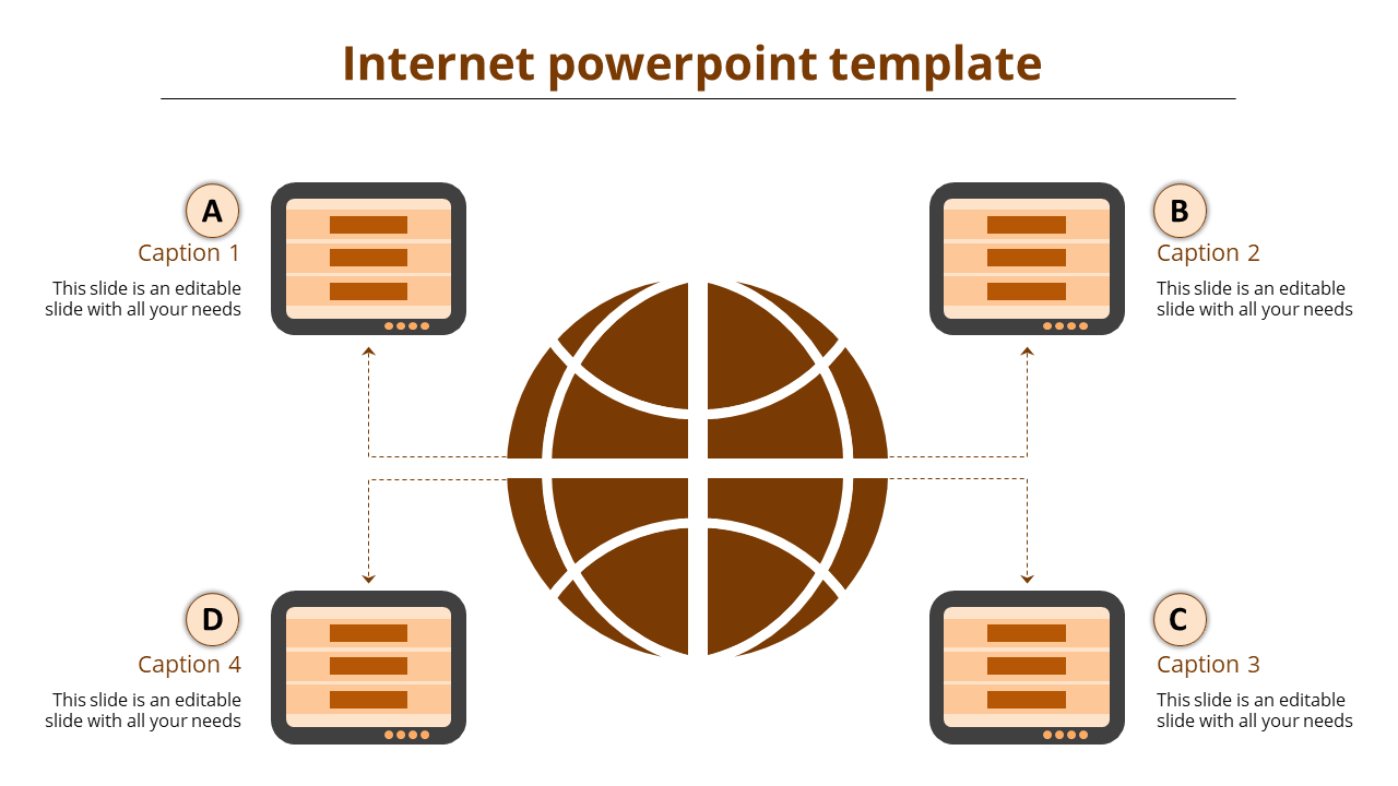 Simple Internet PowerPoint Template and Google Slides